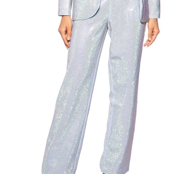 NEW Akira Full Rhinestone Blue Pants- SIZE Medium FREE SHIP - Picture 9 of 10